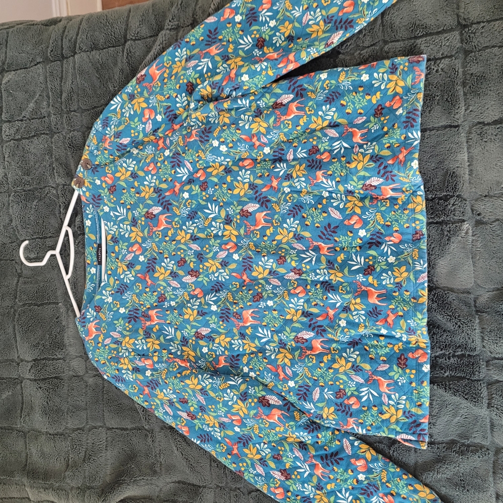 Talbots Woodland Quilted Sweater